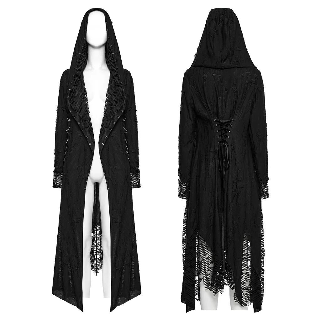 Gothic Decadent Asymmetric Knitted Coat - Image 6