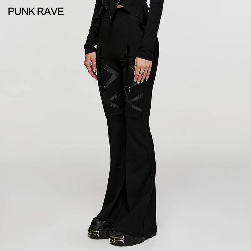 Gothic Flared Trousers - Image 2