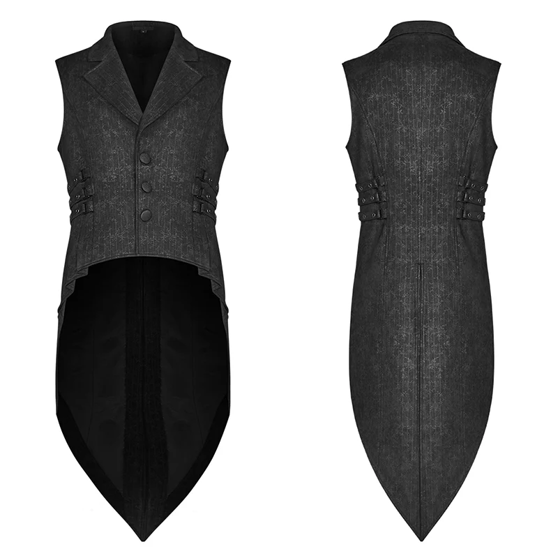Gothic Floral Swallow-tailed Waistcoat - Image 4