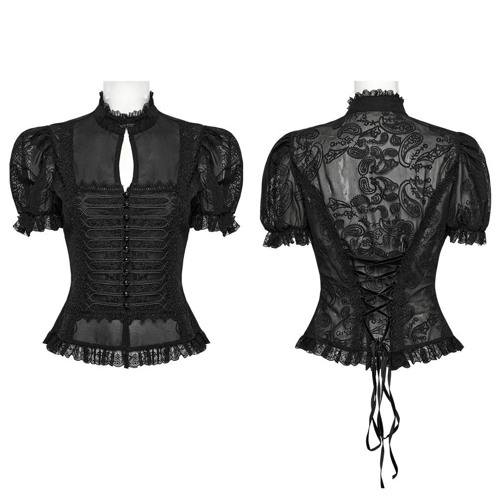 Gothic Gorgeous Chiffon Shirt - Image 15