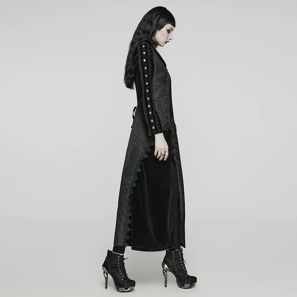 Gothic gorgeous countenance long coat - Image 2