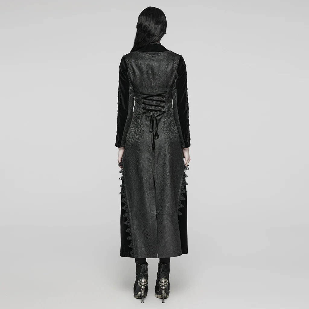 Gothic gorgeous countenance long coat - Image 4