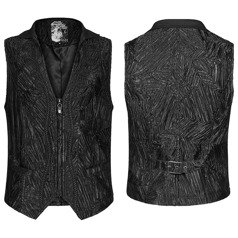 Gothic Gorgeous Jacquard Short vest - Image 4