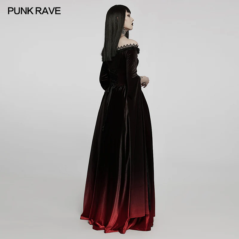 2022 Gothic gradient gown dress - Image 2