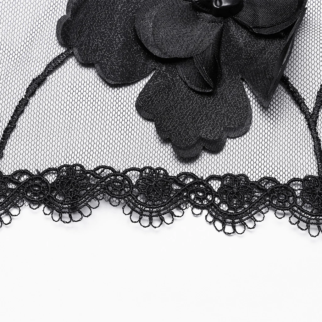 Gothic handmade flower veil - Image 3