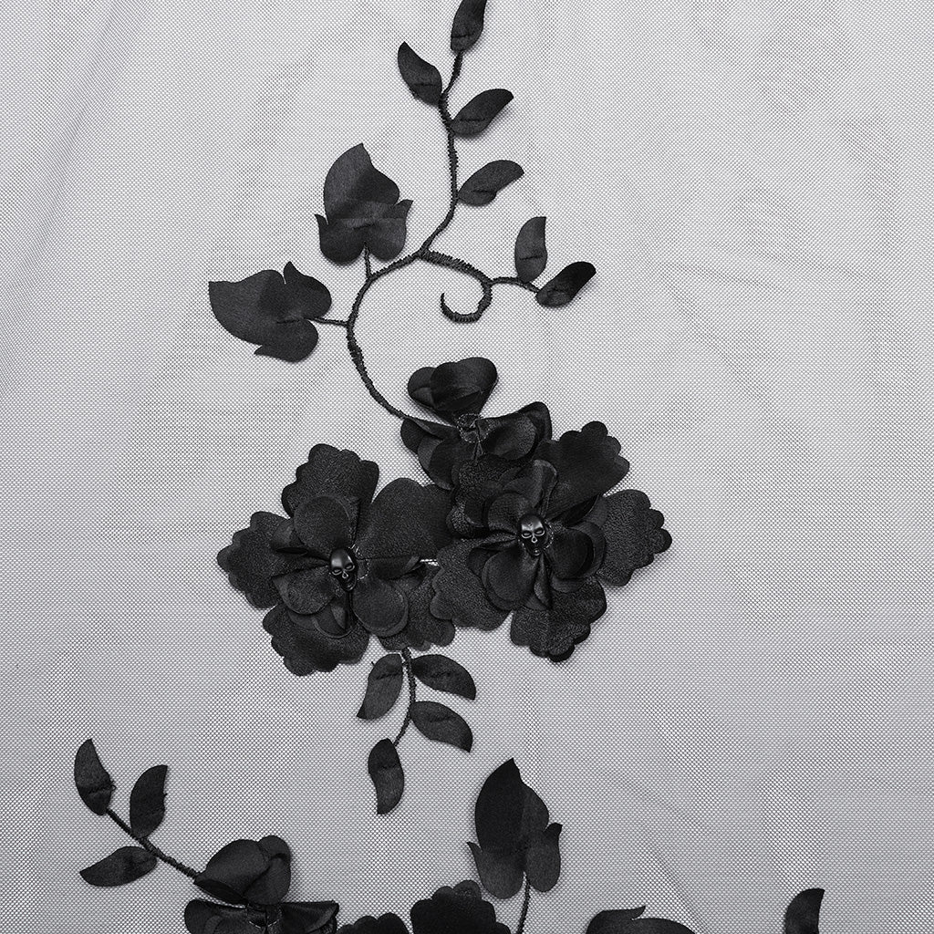 Gothic handmade flower veil - Image 4