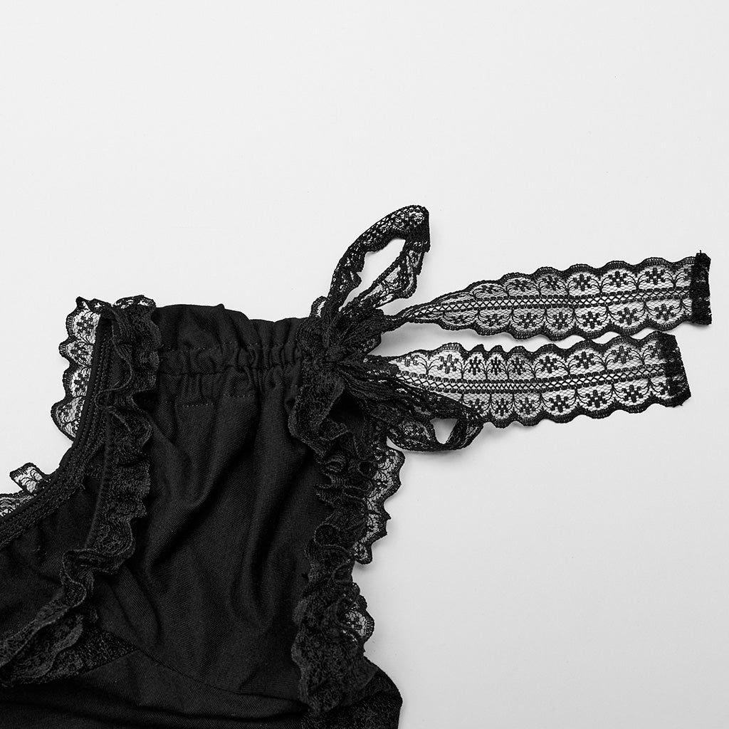 Gothic off shoulder lace corp Top - Image 8