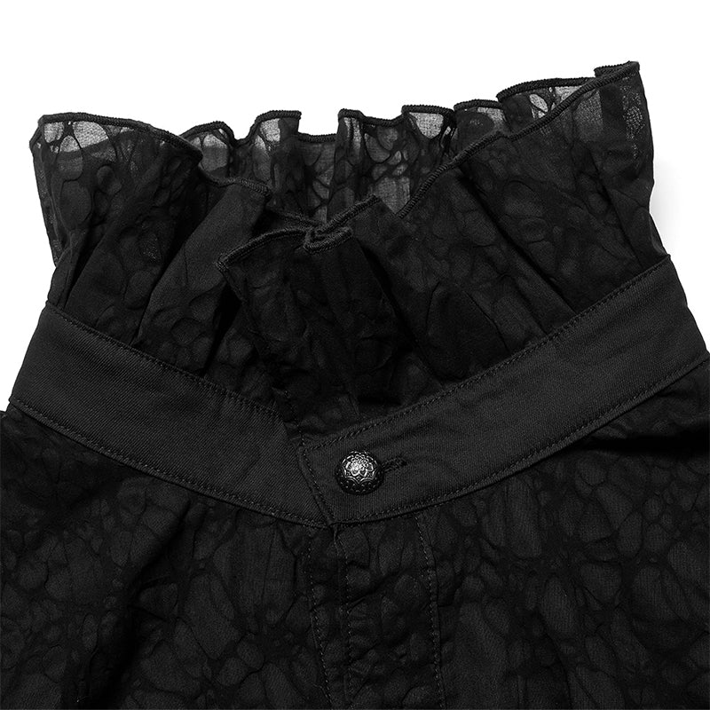 Gothic dark textured shirt - Image 4