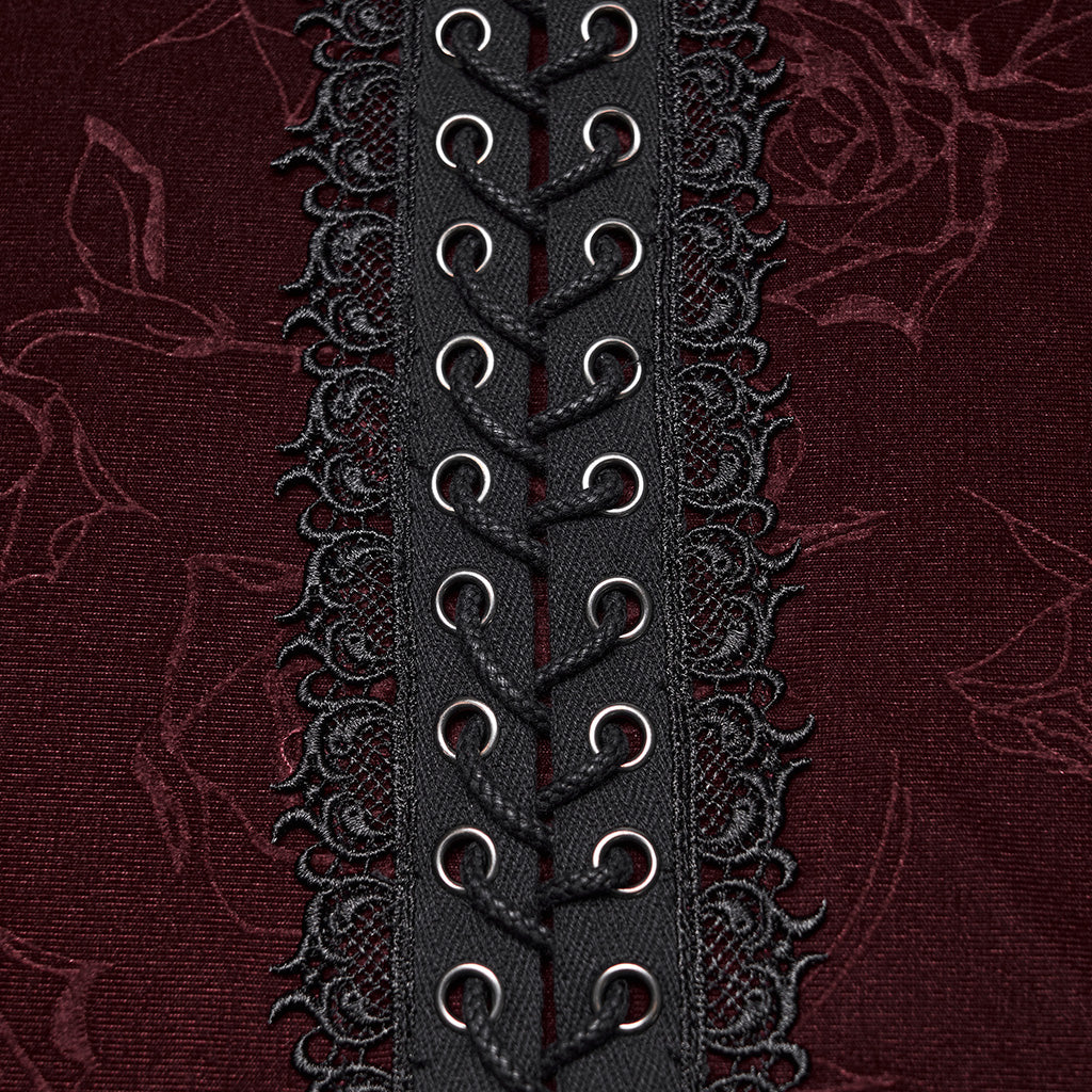 Gothic Rose Embossed T-shirt - Image 16