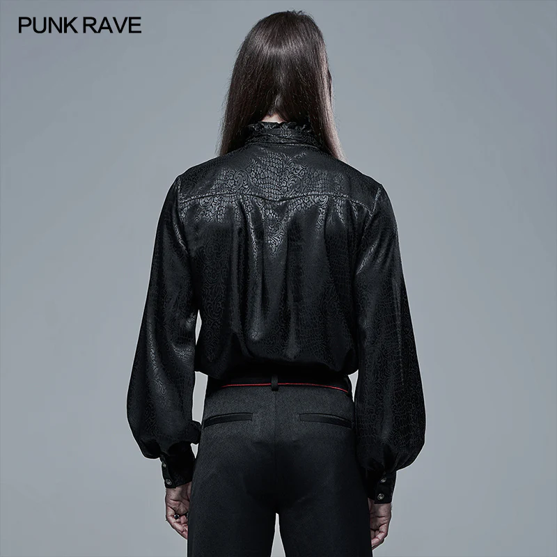 Gothic Vampire Count Long Sleeve Shirt - Image 3