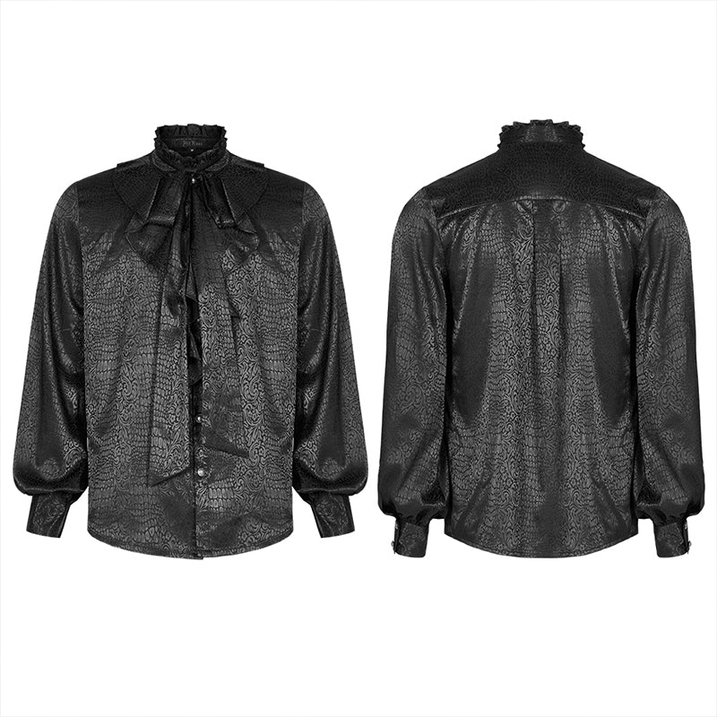 Gothic Vampire Count Long Sleeve Shirt - Image 4