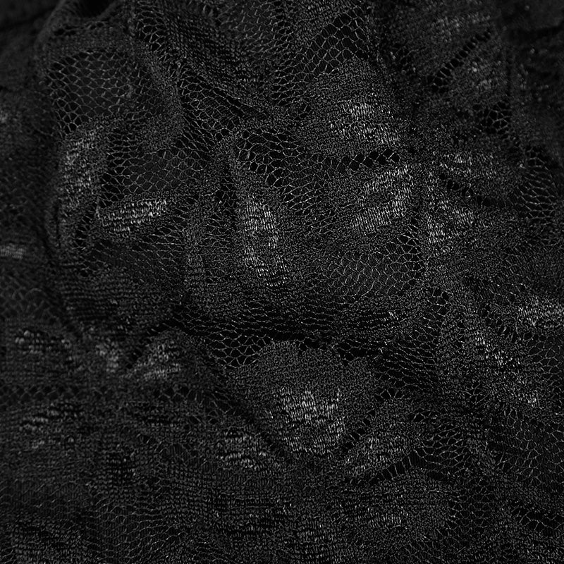High Elastic Gothic Accessories Lace Sexy Swimwear Top - Image 5
