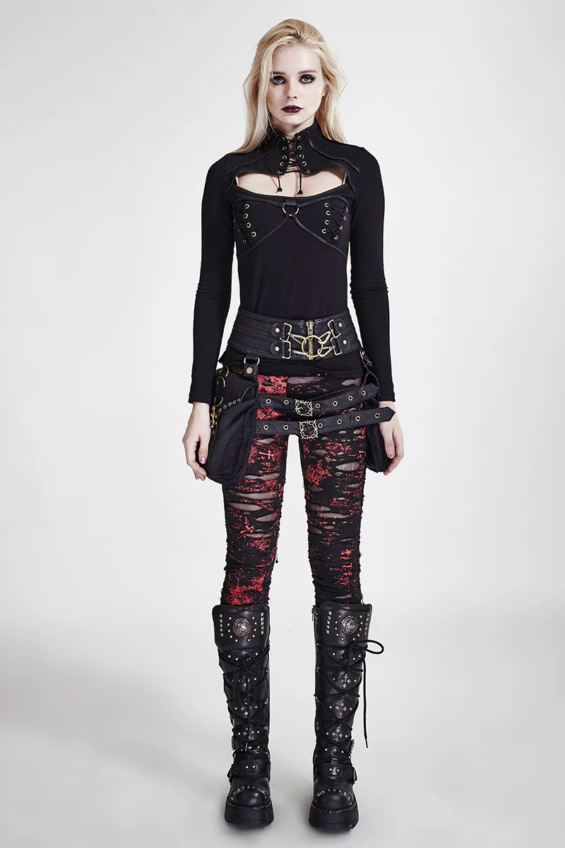Hot Sale Broken Mesh Gothic Pants/leggings For Women - Image 10