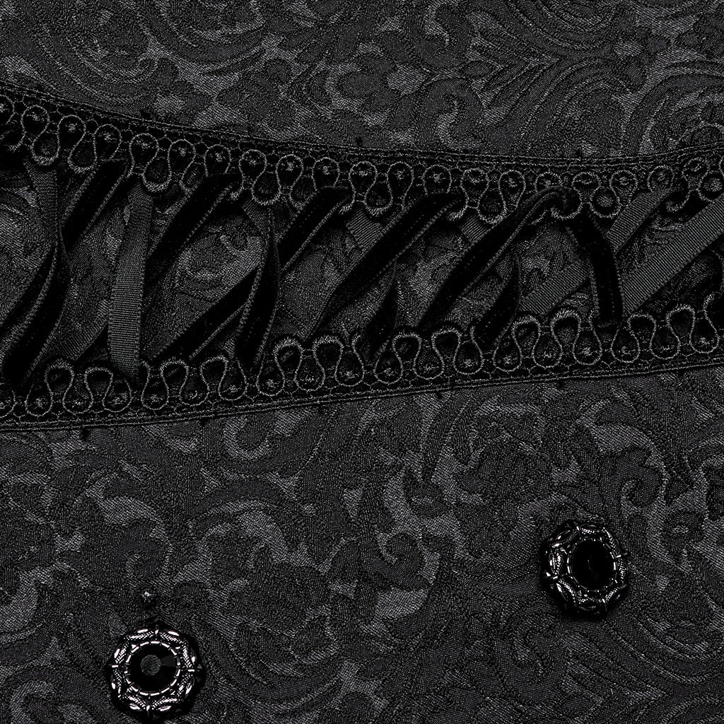 Jacquard Ruffled Collar Shirt - Image 5