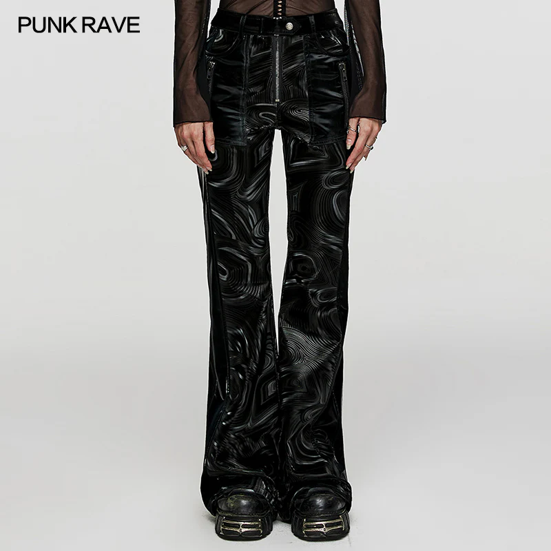 Leather Flared Pants