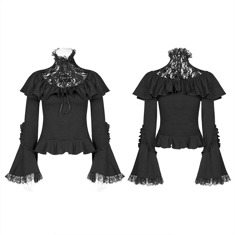 Lolita Lace Turtleneck Long Sleeve T-shirt - Image 4