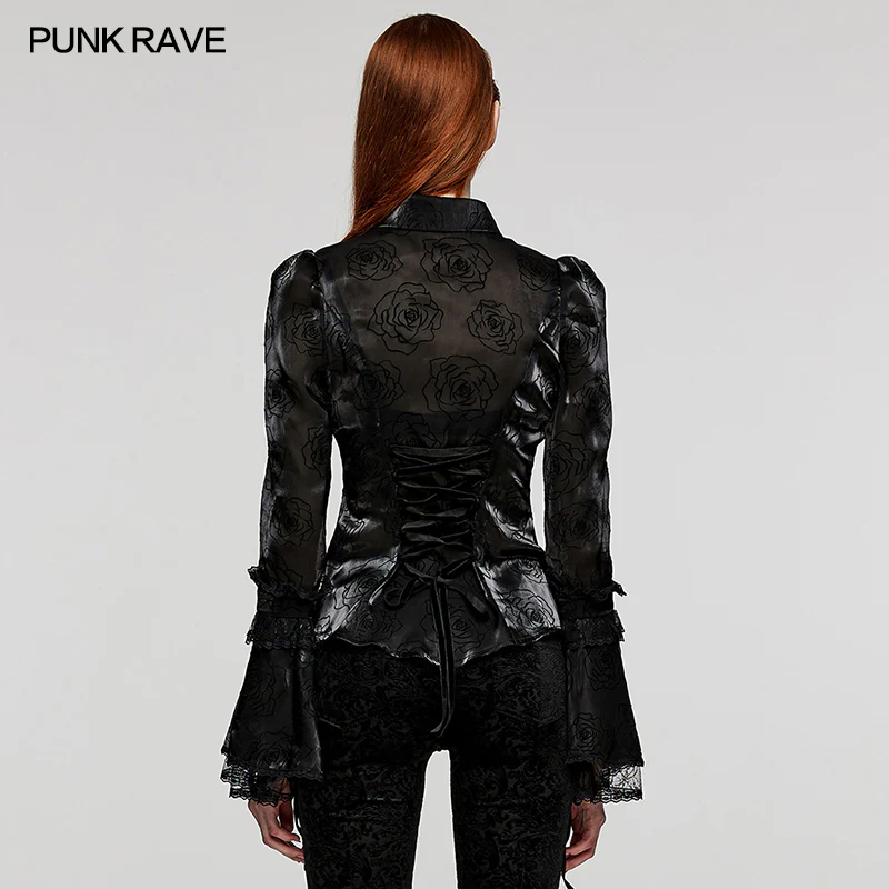 LOLITA patterned flared sleeves shirt - Image 3
