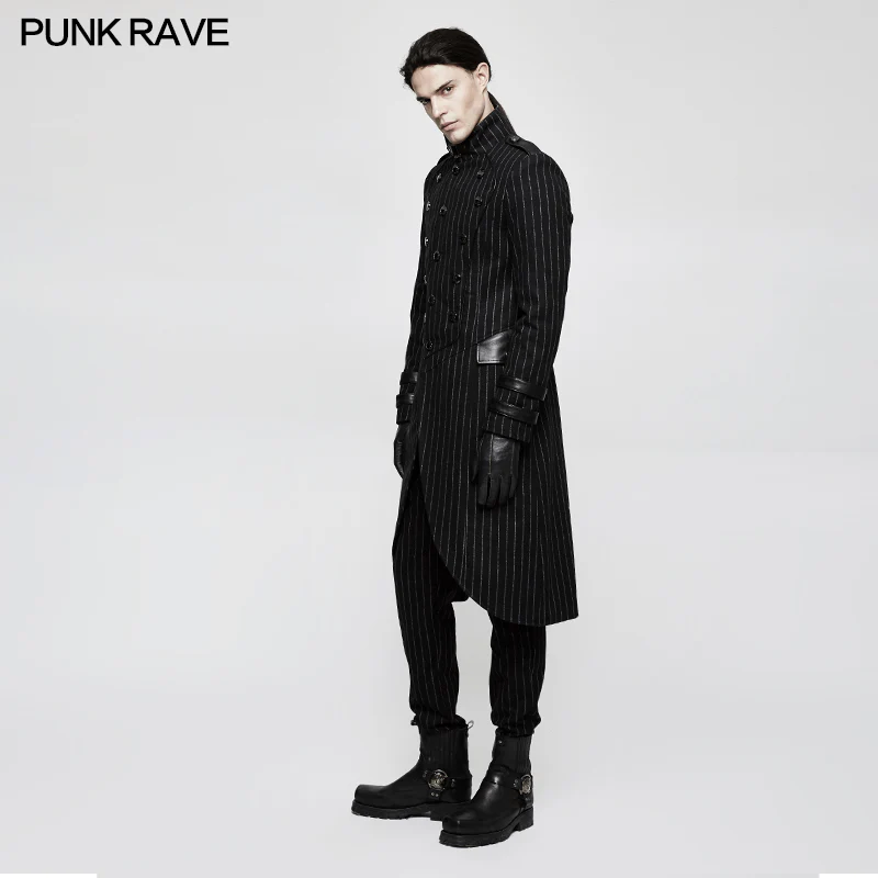 Military Uniform Striped Punk Jacket Medium Style - Image 2