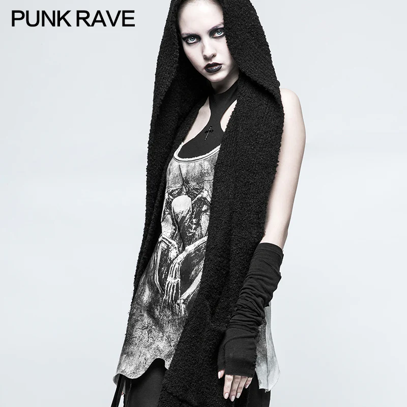 One Piece Mosaic Fashion Gothic Accessories Soft Knitting Hemming Stitching Glove - Image 3
