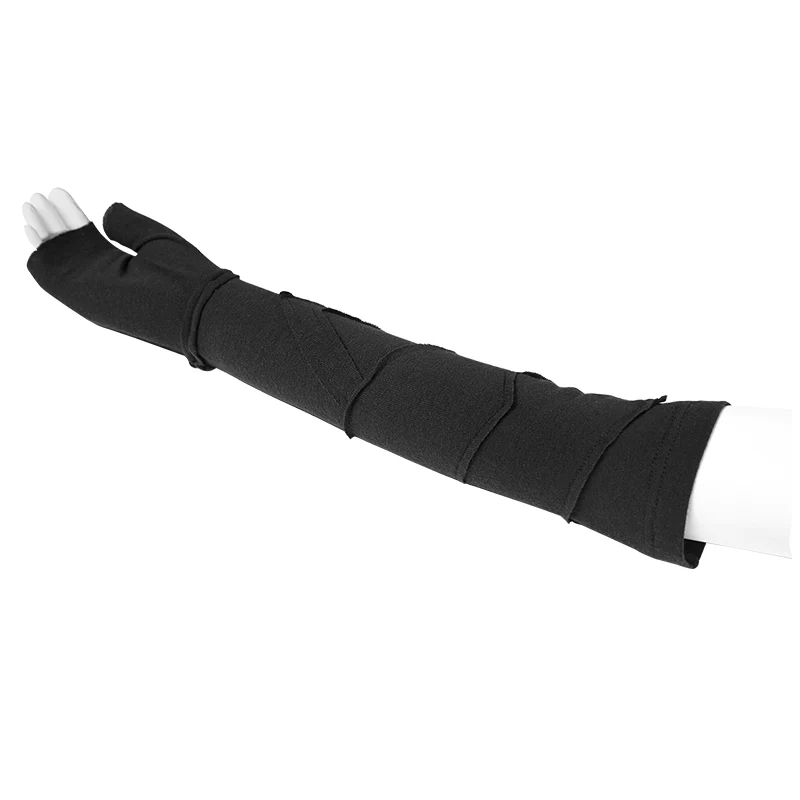 One Piece Mosaic Fashion Gothic Accessories Soft Knitting Hemming Stitching Glove - Image 4