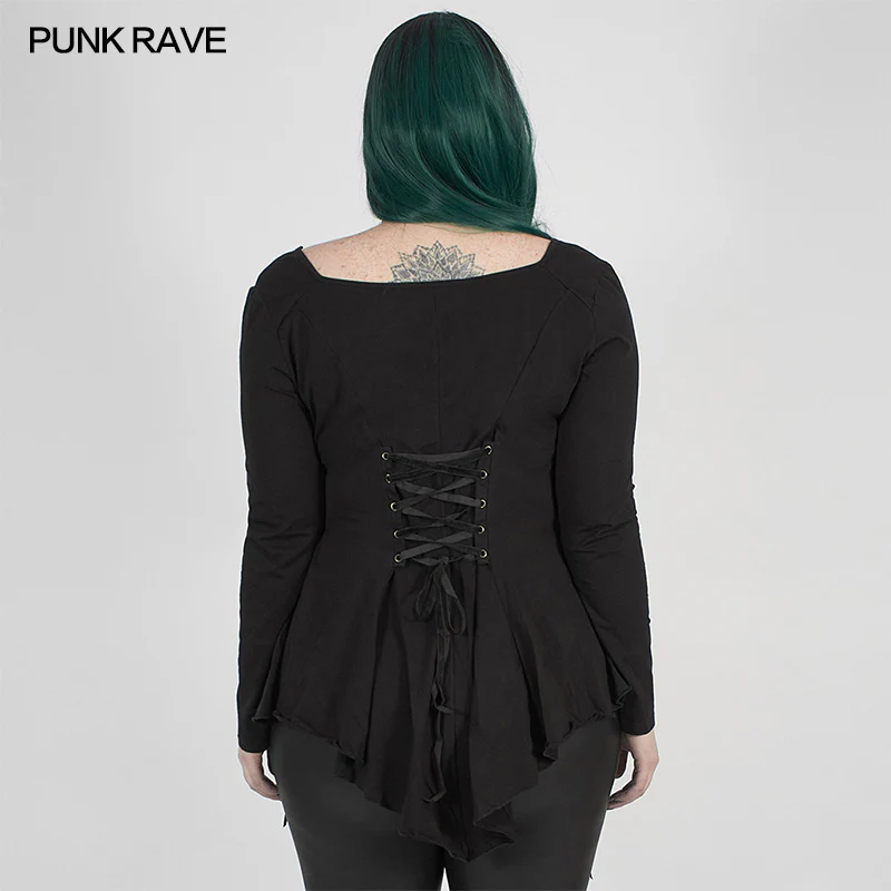 Perspective Hollow Decal Long Sleeve T-shirt - Image 3