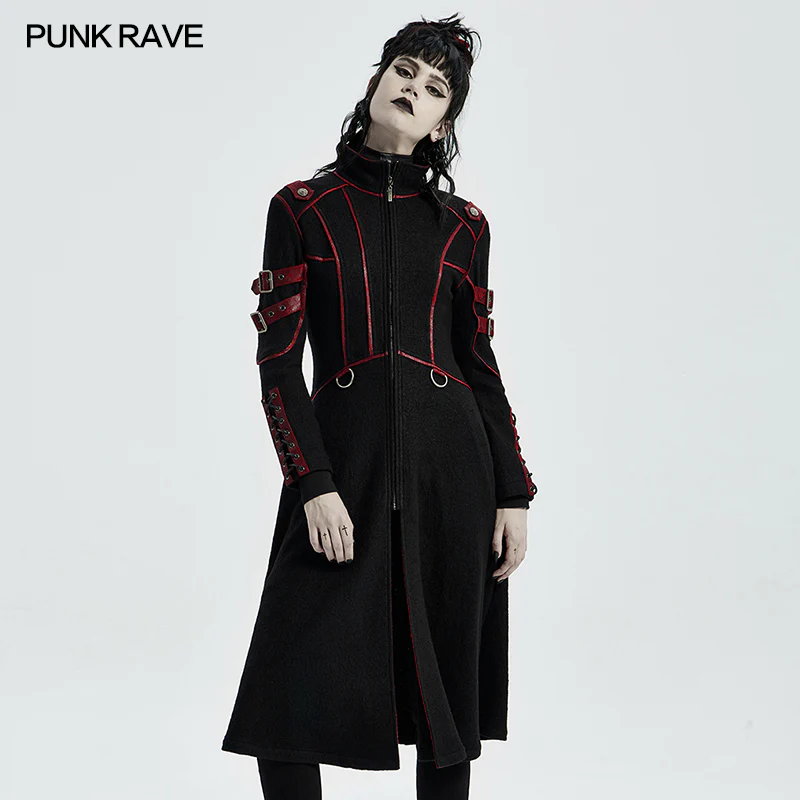 Punk Casual Mid Length Coat - Image 6