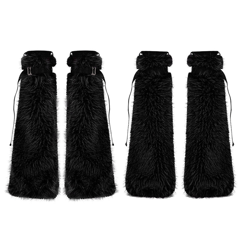 Punk cool girl hairy leg warmer - Image 4
