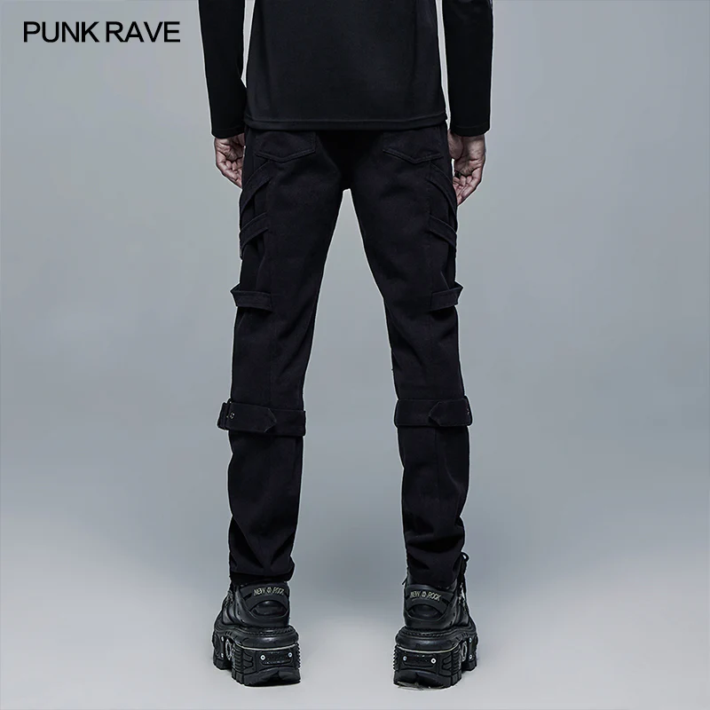 Punk Crisscross Long Pants - Image 3
