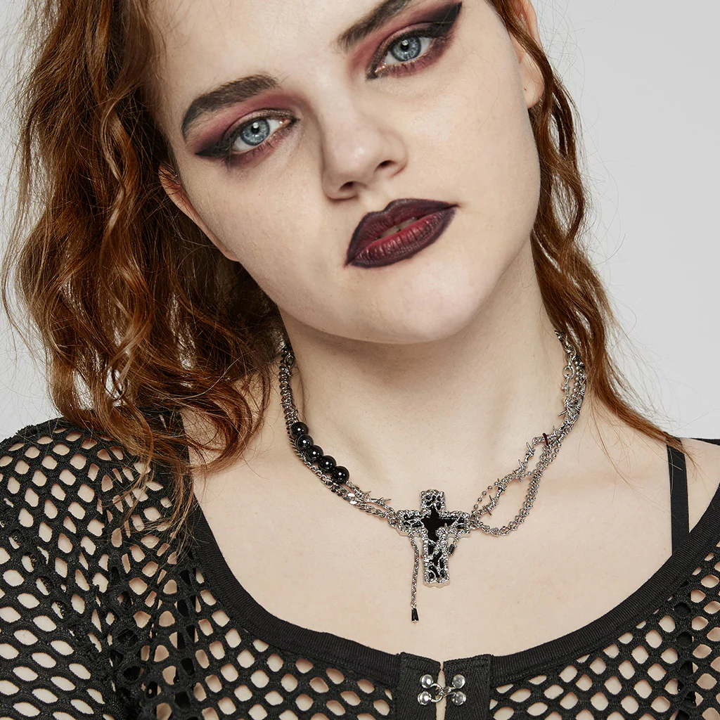 Punk Cross Necklace