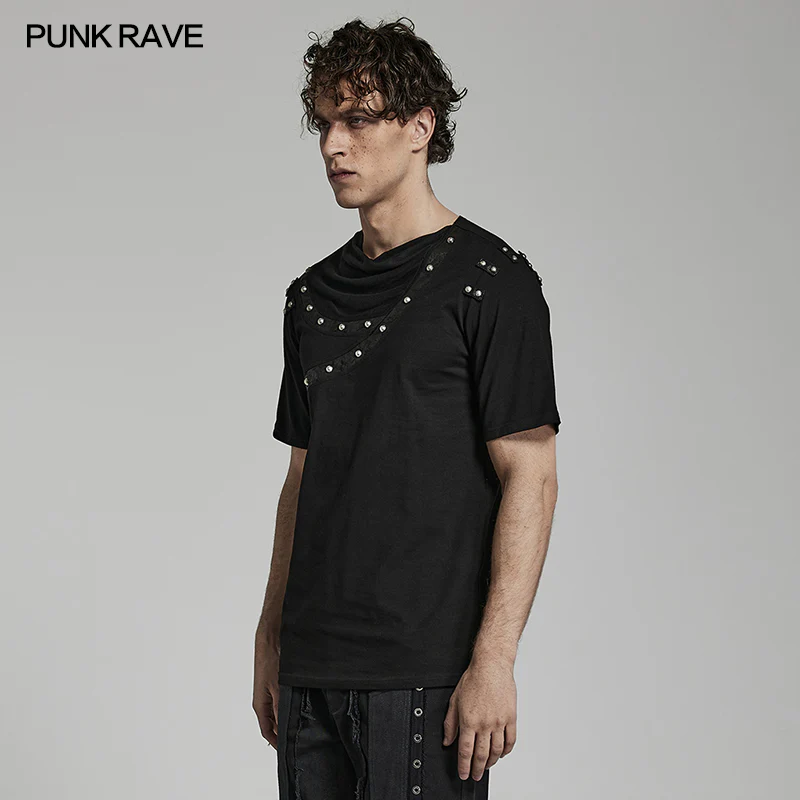 Punk daily drop collar T-shirt - Image 3