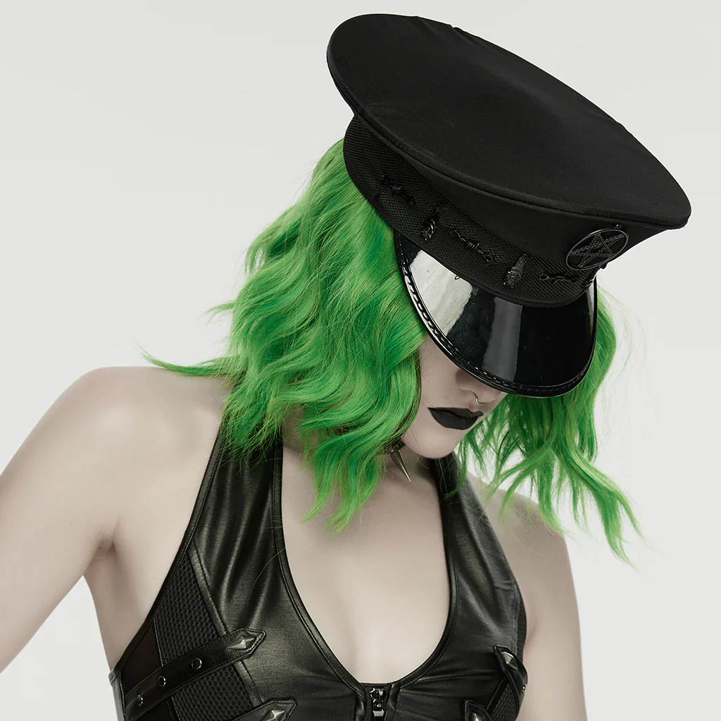 Punk Dark Military Hat - Image 5
