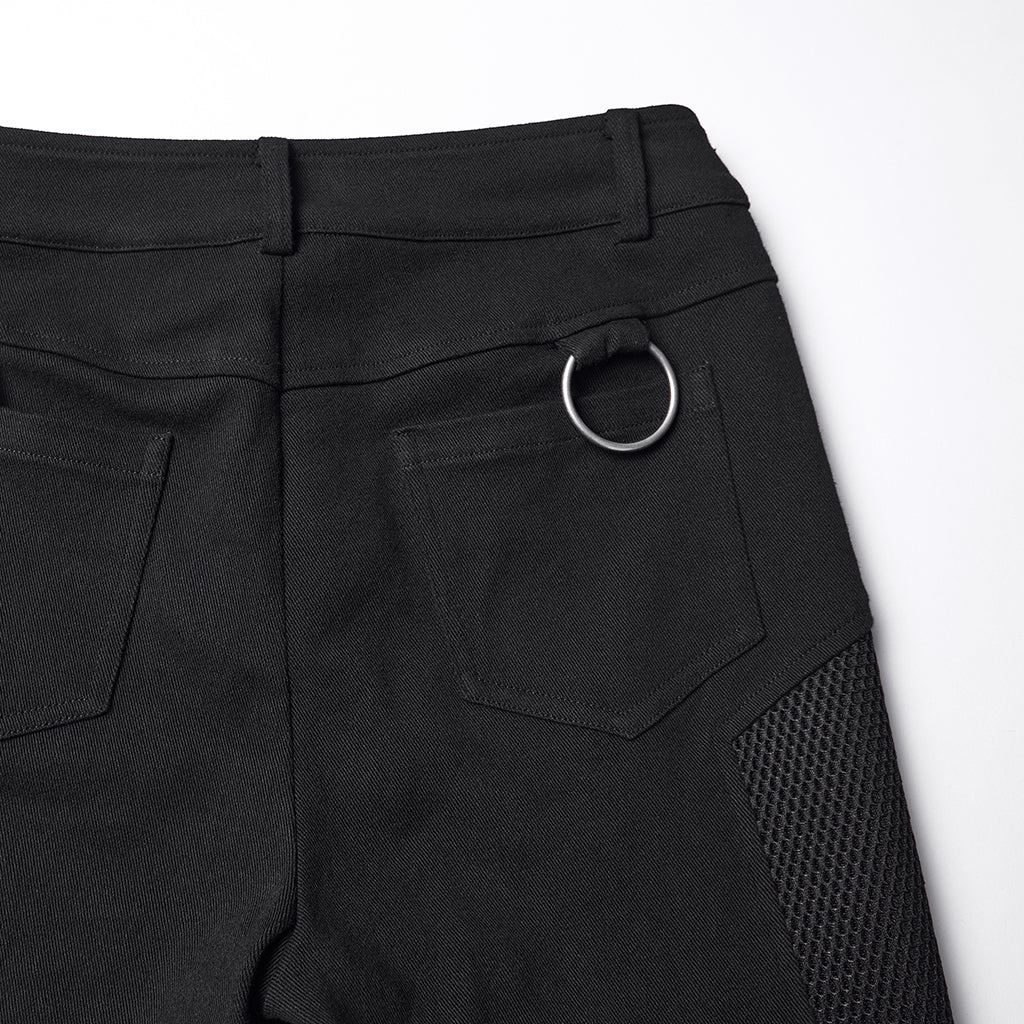 Punk Detachable Leg Pockets Leggings - Image 4