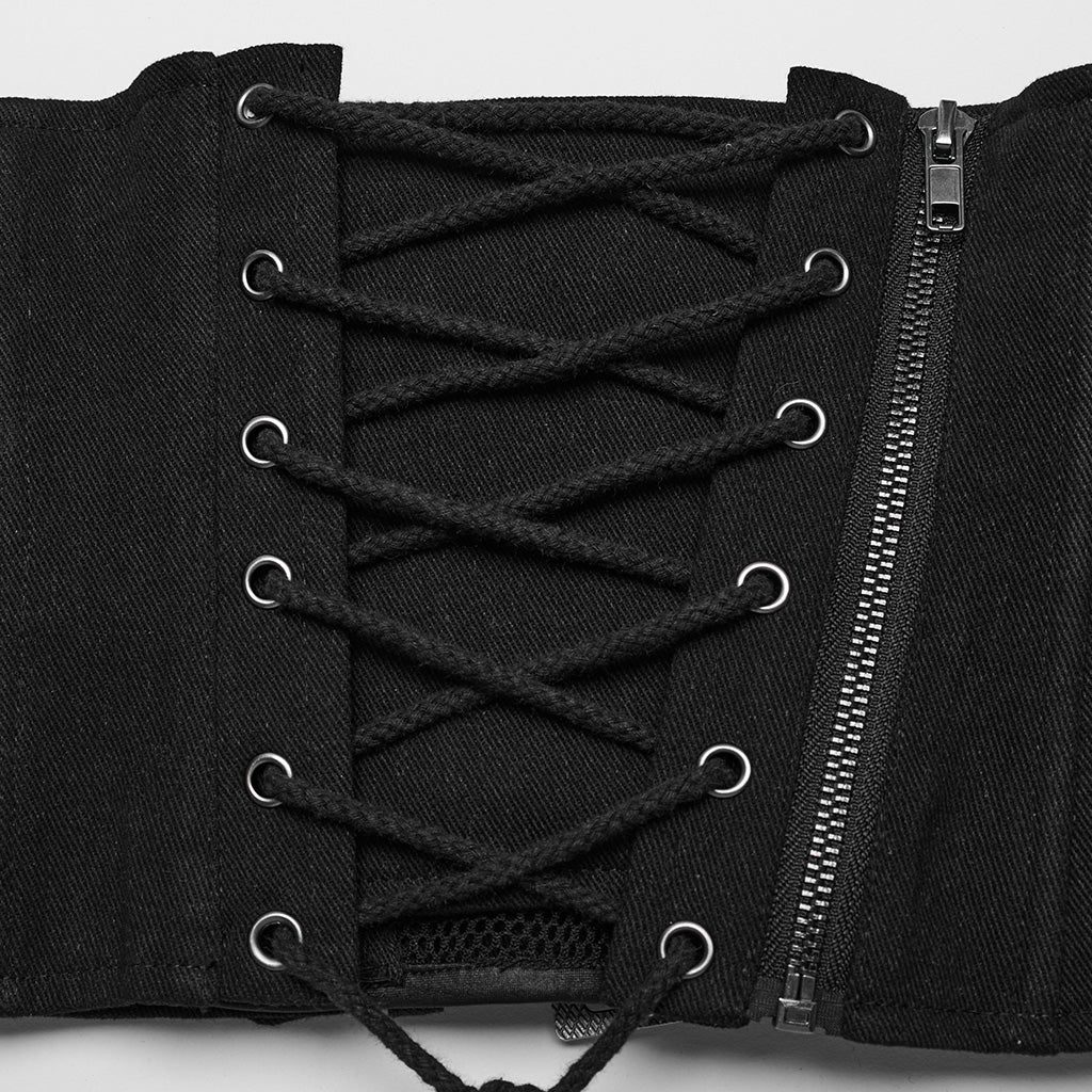 Punk Double layered Adjustable Corset - Image 7