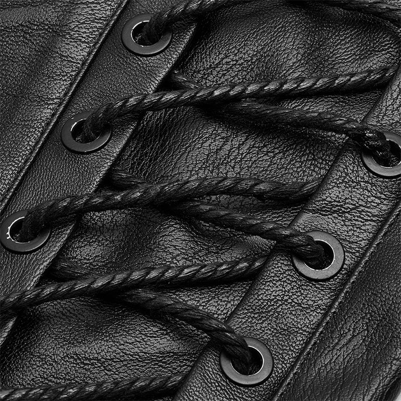 Punk Elastic PU Leather Pants - Image 5