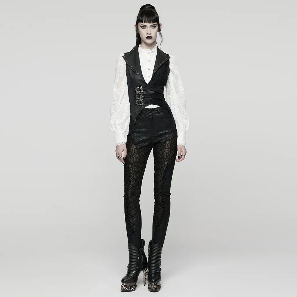 Punk Flamorous Lapel Vest - Image 4