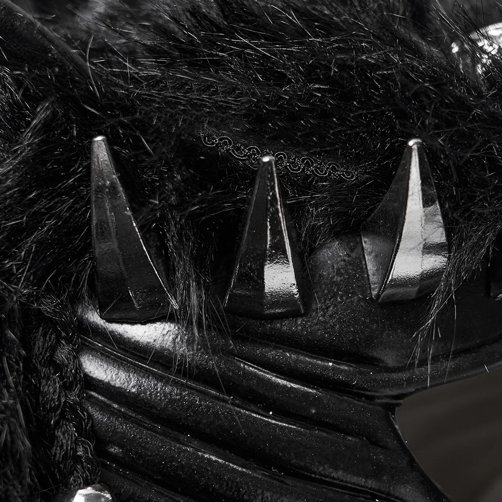 Punk Fox Head Braided Hood - Image 2