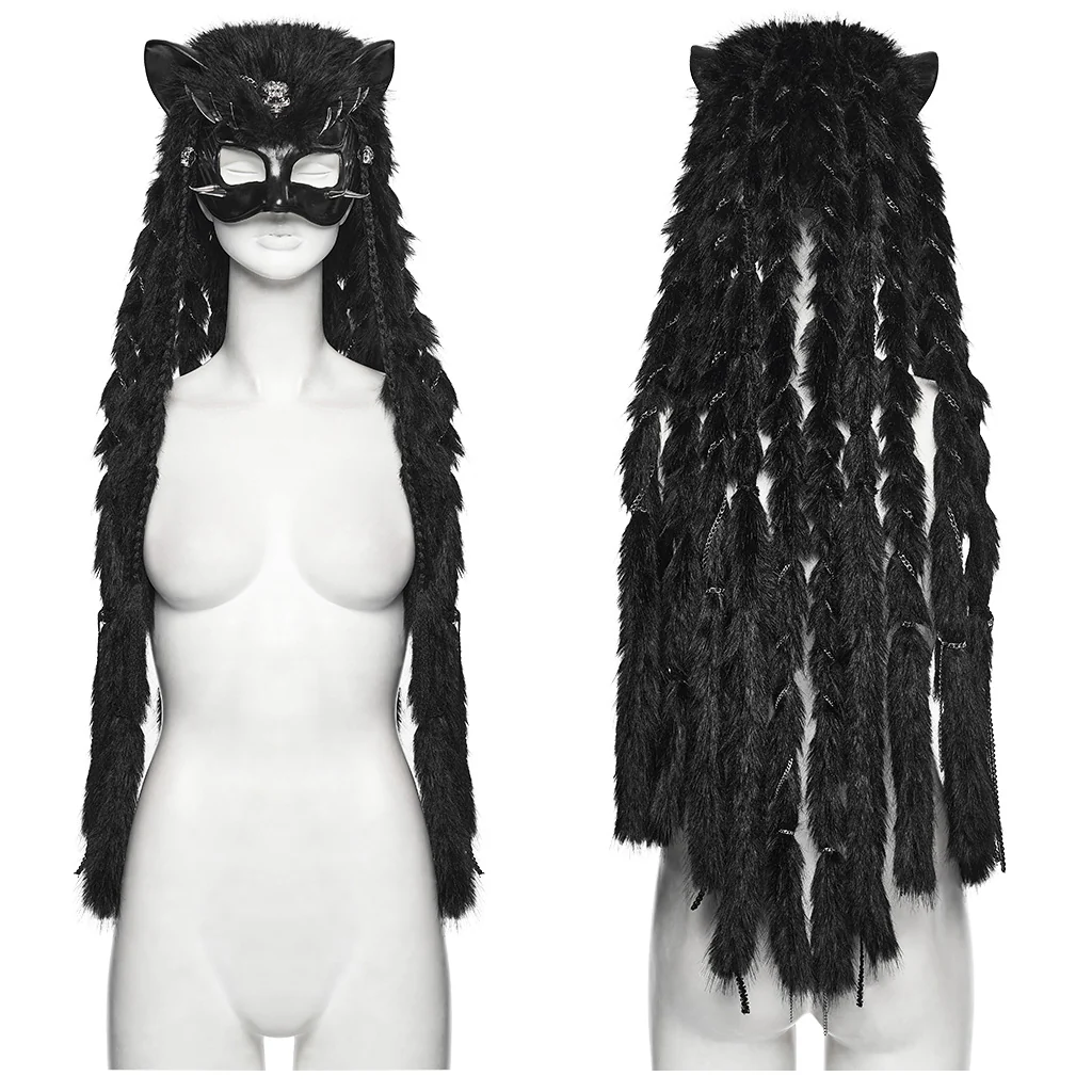 Punk Fox Head Braided Hood - Image 6