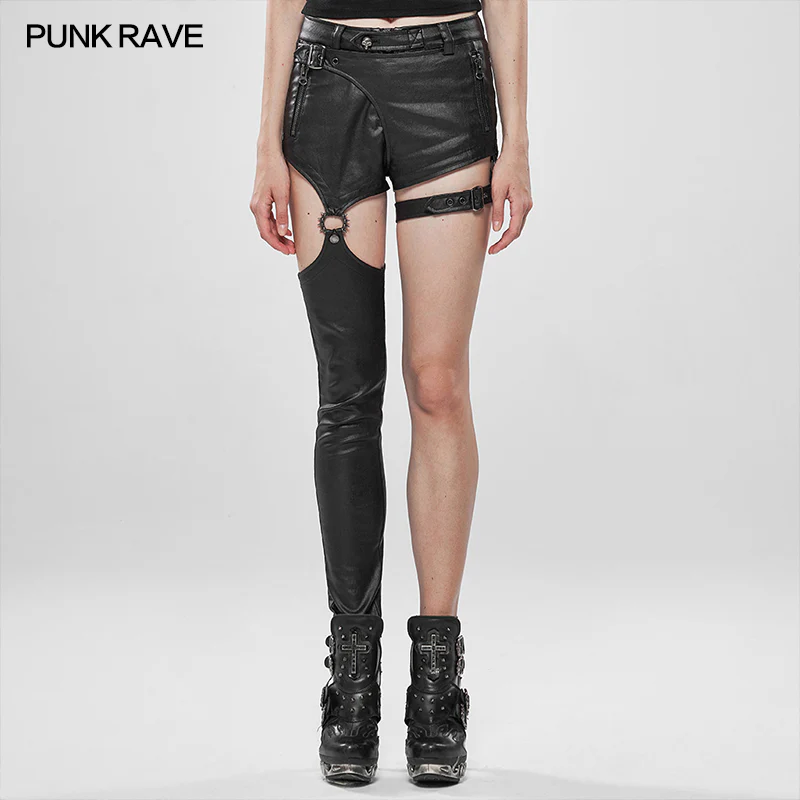 Punk future warrior asymmetrical pants
