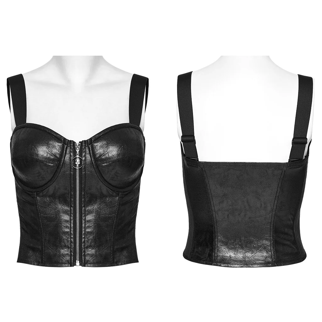 Punk gradient plaid vest - Image 14