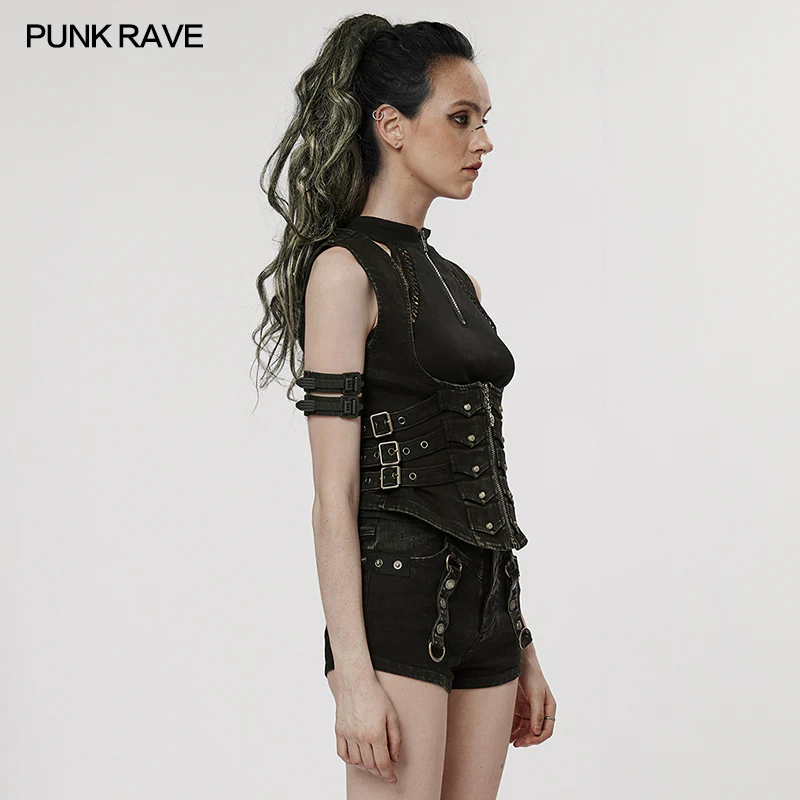 Punk handsome tight vest - Image 2