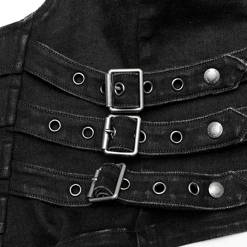 Punk handsome tight vest - Image 5
