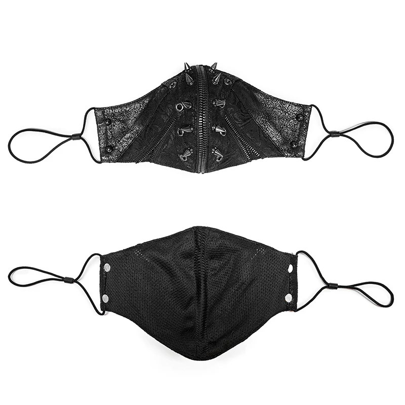 Punk hardcore spike face mask - Image 4