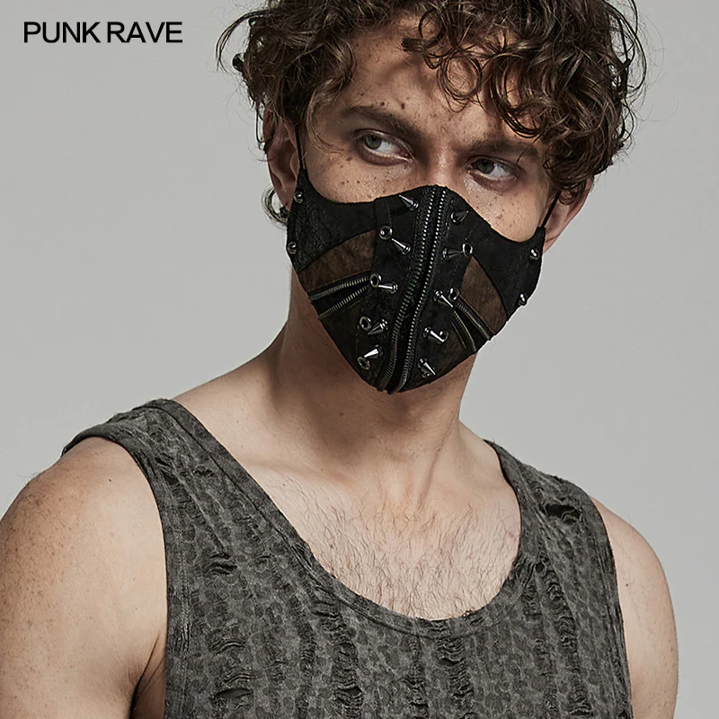 Punk hardcore spike face mask - Image 9