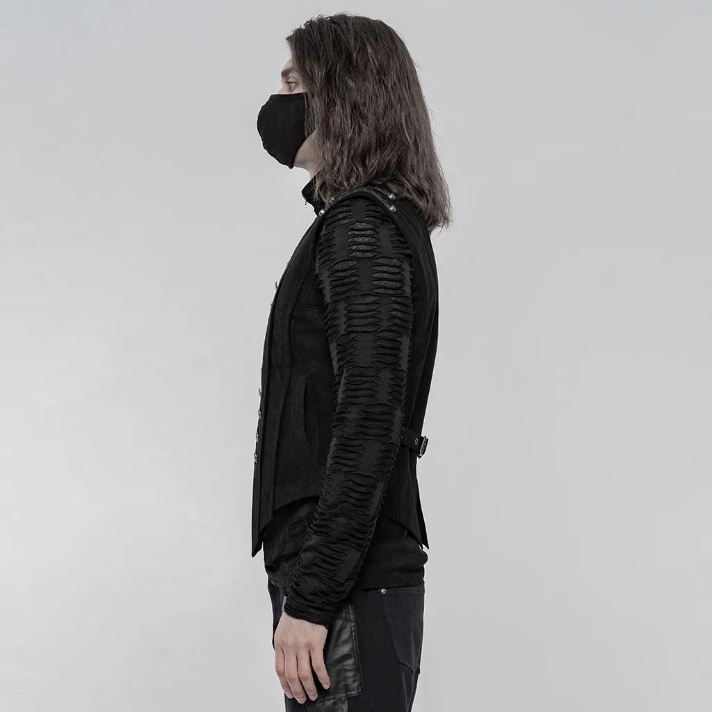 Punk Heavy Metal Short Vest - Image 2