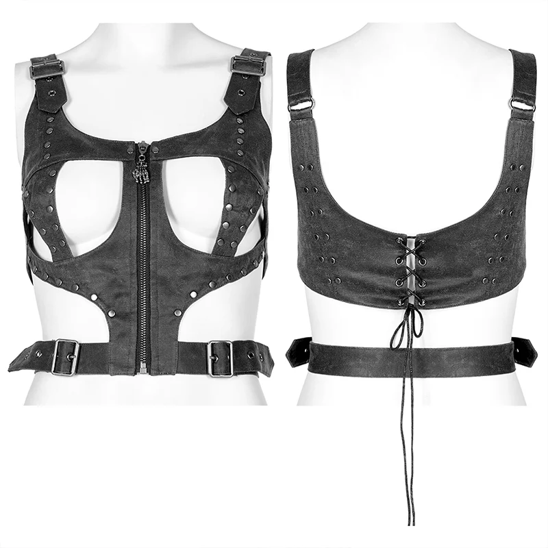 Punk hollow-out vest - Image 4