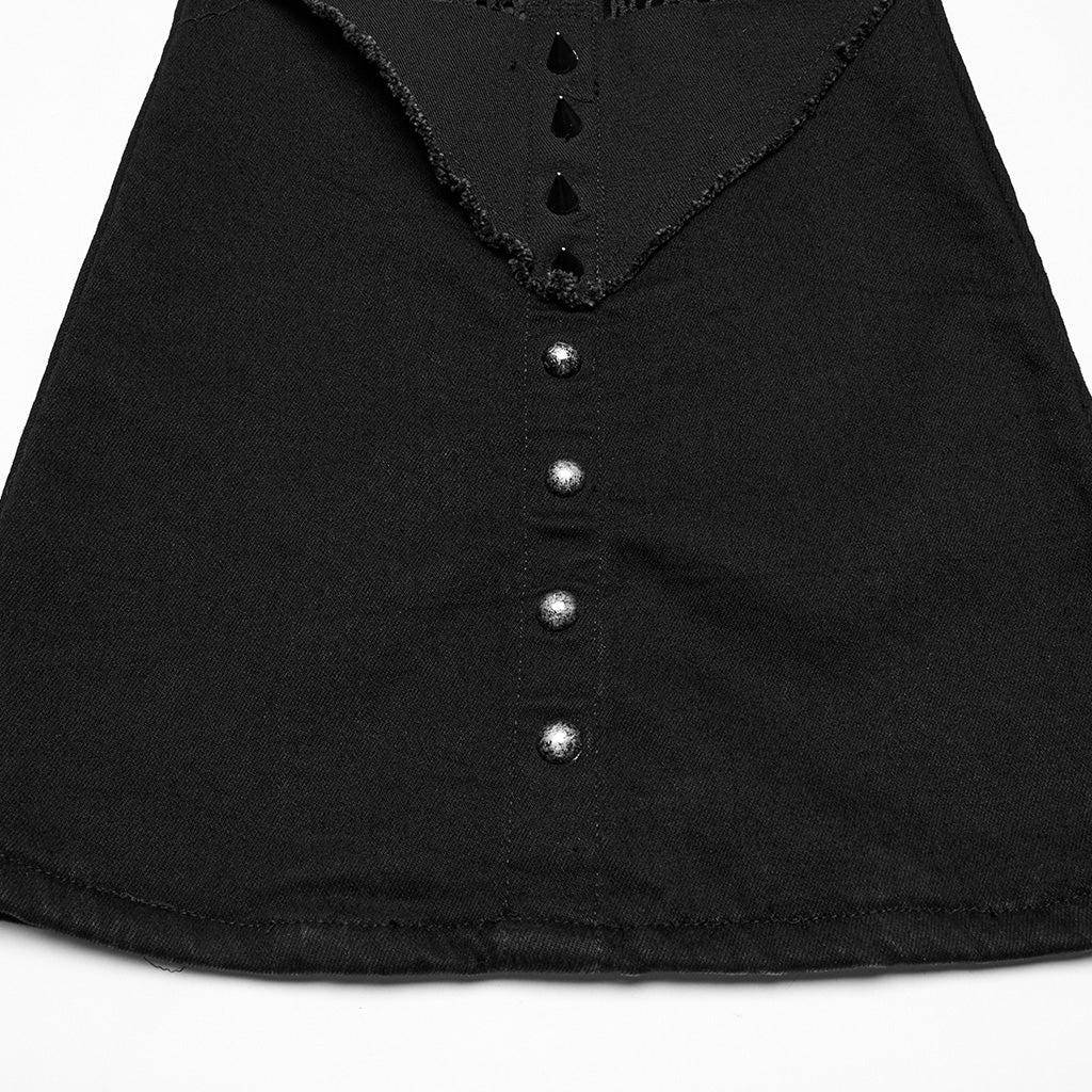 Punk hollow structured flared pants - Image 9
