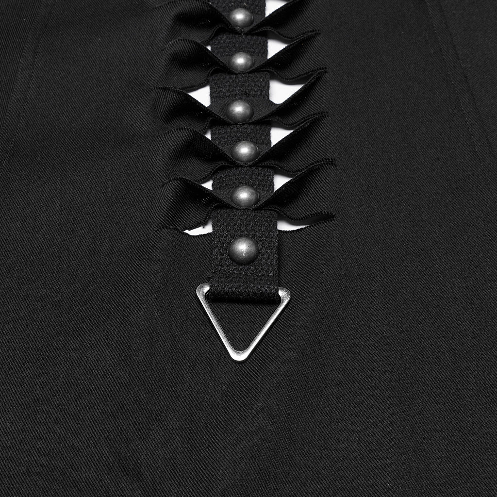 Punk hooded cut washed jacket - Image 2
