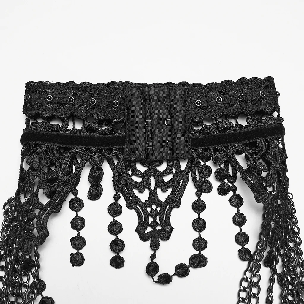 Punk lace leaf necklace - Image 9