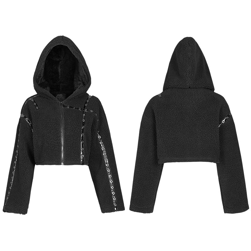 Punk Leopard Short Coat - Image 4