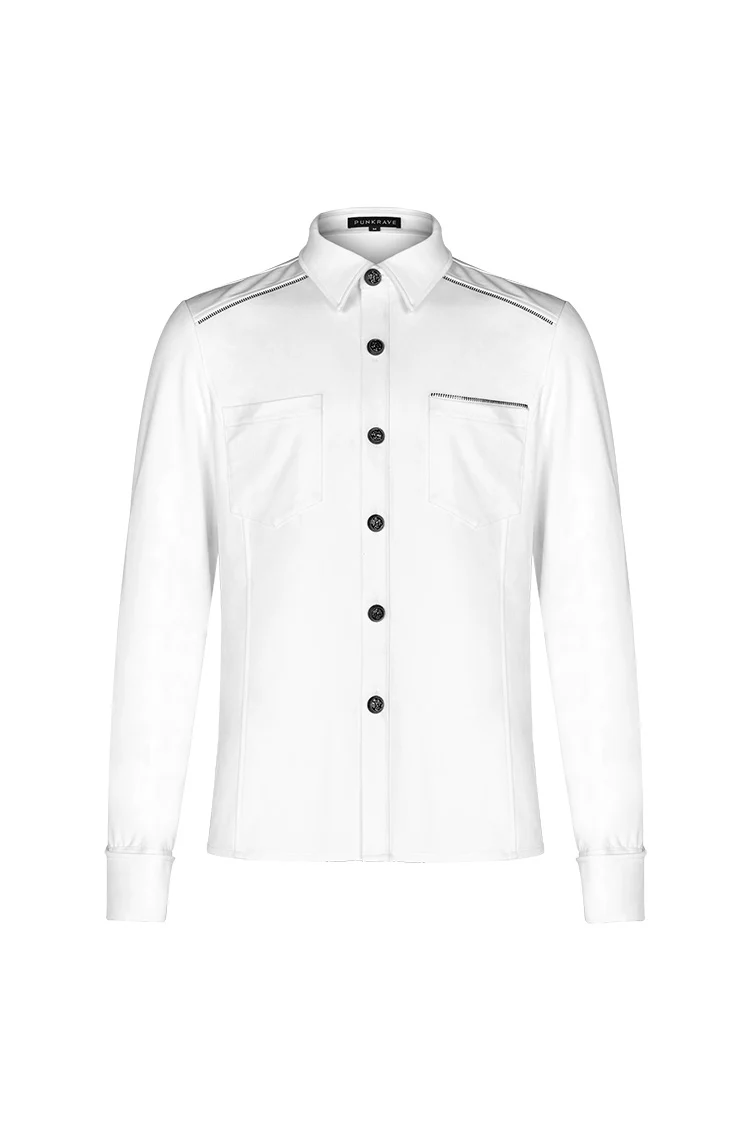 PUNK Light Metal Zipper Shirt - Image 6